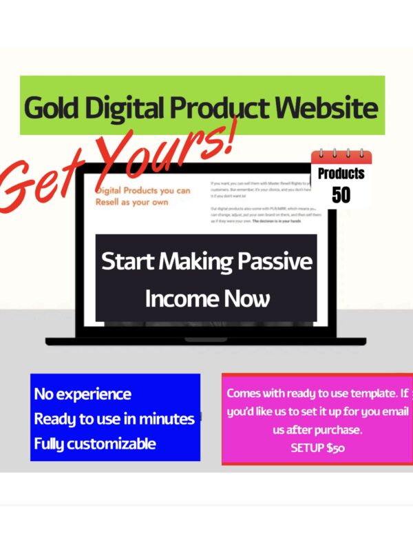 Gold Digital Product Store